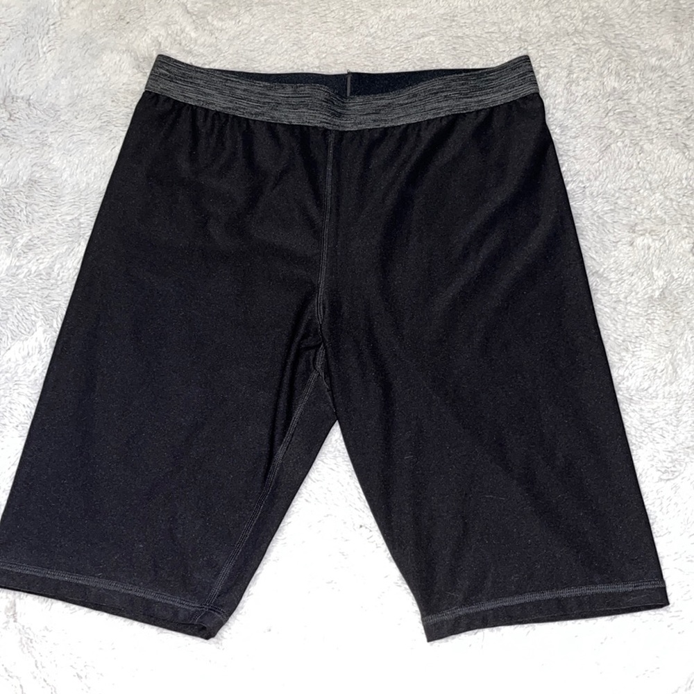 athletic works black bike shorts